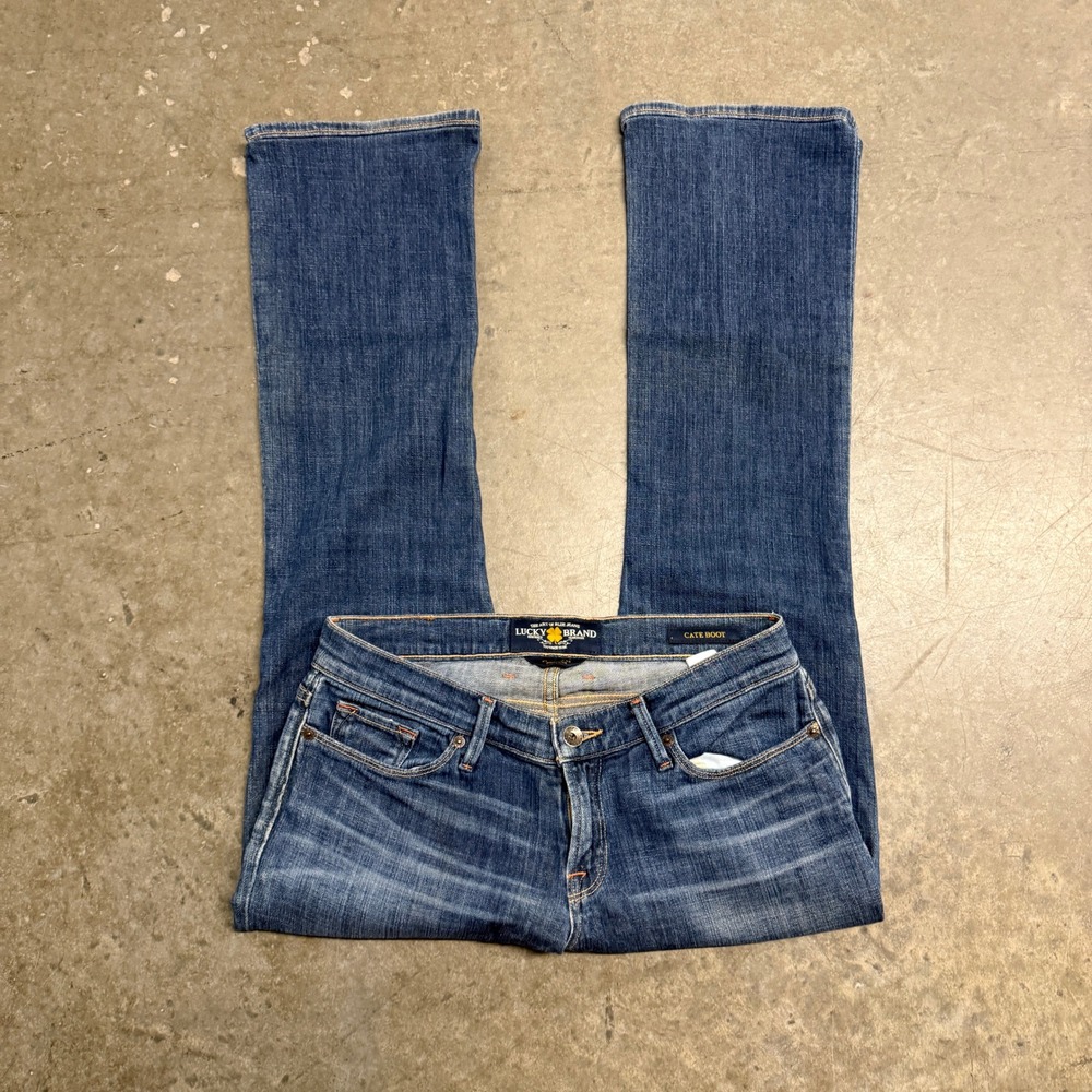 Lucky Brand Cate Boot Jeans Womens 6 28 Regular Medium Wash Bootcut Denim 2346